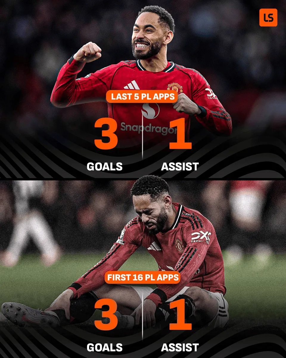 星空体育app-库尼亚近5场英超贡献3球1助，与在曼联的前16场联赛数据相同